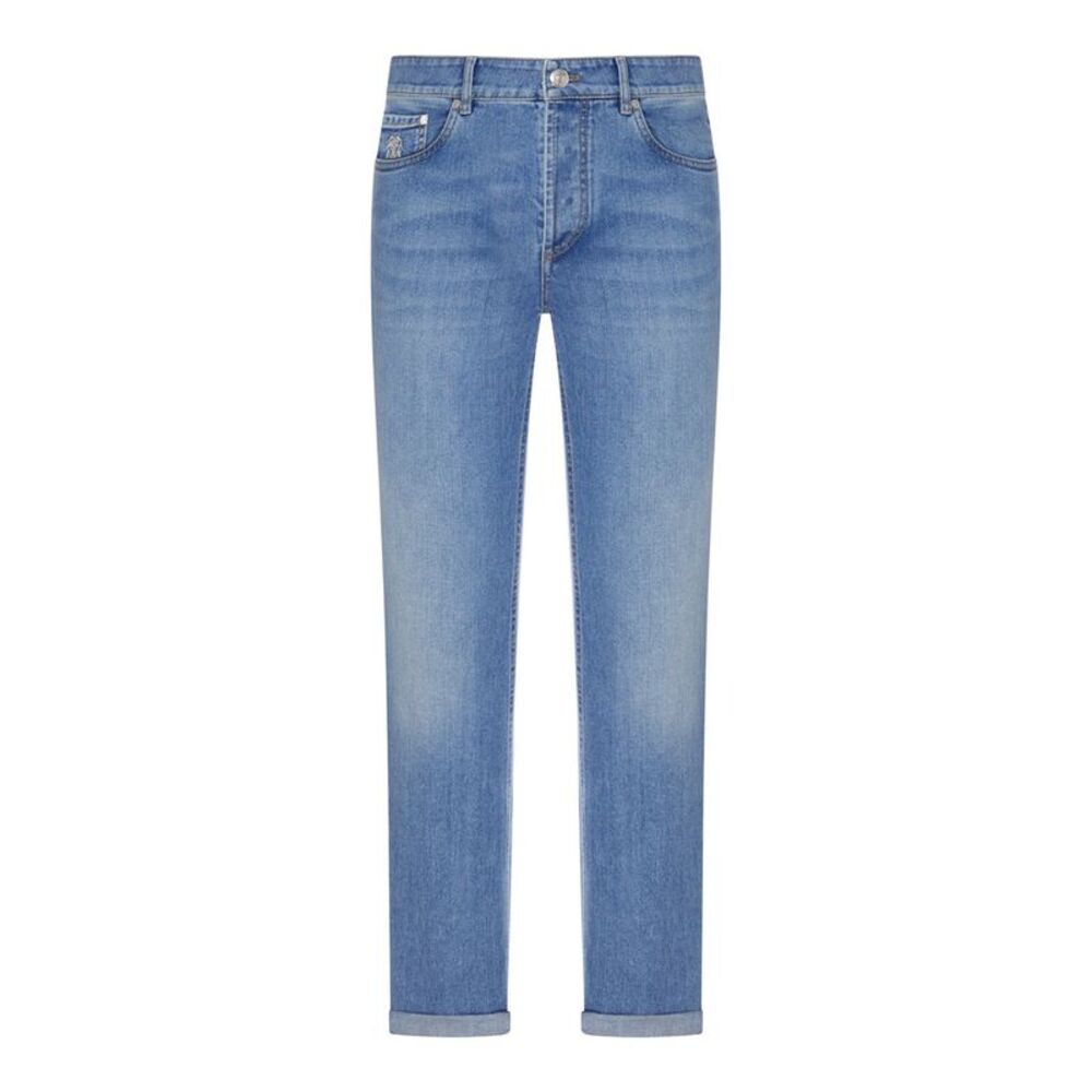 Brunello Cucinelli Men Medium Wash Denim Jeans